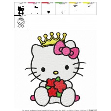 Hello Kitty 10 Embroidery Design
